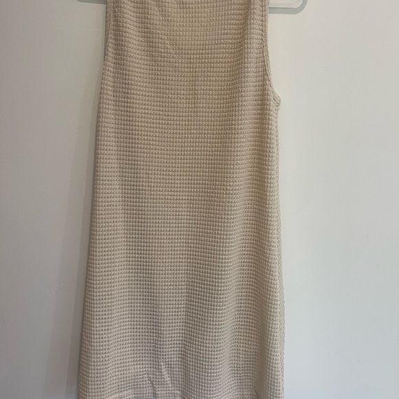 Waffle Knit twisted hem bathing  suit cover up - Picture 7 of 7